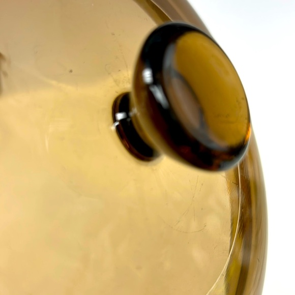 Vintage PYREX / CORNING 16 cm amber glass replacement lid - Picture 5 of 5